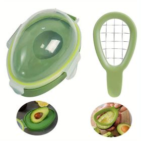 2pcs; Avocado Storage Container; Fruit Storage Container With Avocado Cutter; Fruit And Vegetable Storage Container; Avocado Storage Container For Kit