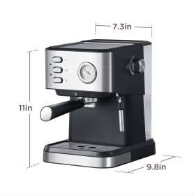 PSCM3030 Semi-automatic Espresso 1350W Espresso 19Bar (ULKA) Pressure Pump 51mm 1.8L tank Extract a 1 cup / 2 cup espresso machine