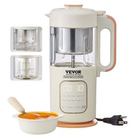 VEVOR Baby Food Maker, 500W Baby Food Processor with 300 ml Glass Bowl