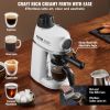 VEVOR Espresso Machine, 3.5 Bar Espresso Maker with Milk Frother Steam Wand