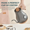 PSE205 Hand brewed coffee pot 1000W electric kettle instrument type dial thermometer kettle goose neck coffee teapot 1.0L 360 degrees rotating base se