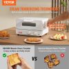 VEVOR Steam Oven Toaster, 12L Countertop Convection Oven, 1300W 5 In 1 Steam Toaster Oven