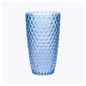 Diamond Cut Acrylic Glasses Drinking Set of 4 (19oz), Plastic Drinking Glasses, BPA Free Cocktail Glasses, Drinkware Set, Drinking Water Glasses