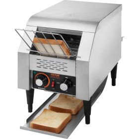 VEVOR Commercial Conveyor Toaster, 150 Slices/Hour Conveyor Belt Toaster, Heavy Duty Stainless Steel Commercial Toaster Oven