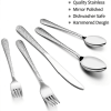 Hammered Silverware Set for 8, VeSteel 40-Piece Stainless Steel Flatware Cutlery Set, Includes Knives, Forks, Spoons