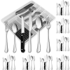 49-Piece Silverware Set with Flatware Drawer Organizer, Durable Stainless Steel Cutlery Set for 8