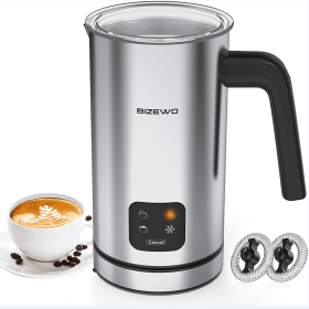 300ml Automatic Milk Heater Multifunction Cold / Hot Latte Milk foam 500W LED Touch control, cappuccino chocolate protein powder (02429932: 10648189)