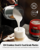 5in1 Electric milk foam LED touch control 0.4L cold foam removable cold and cold milk foam, can adjust the temperature and thickness of milk foam fine